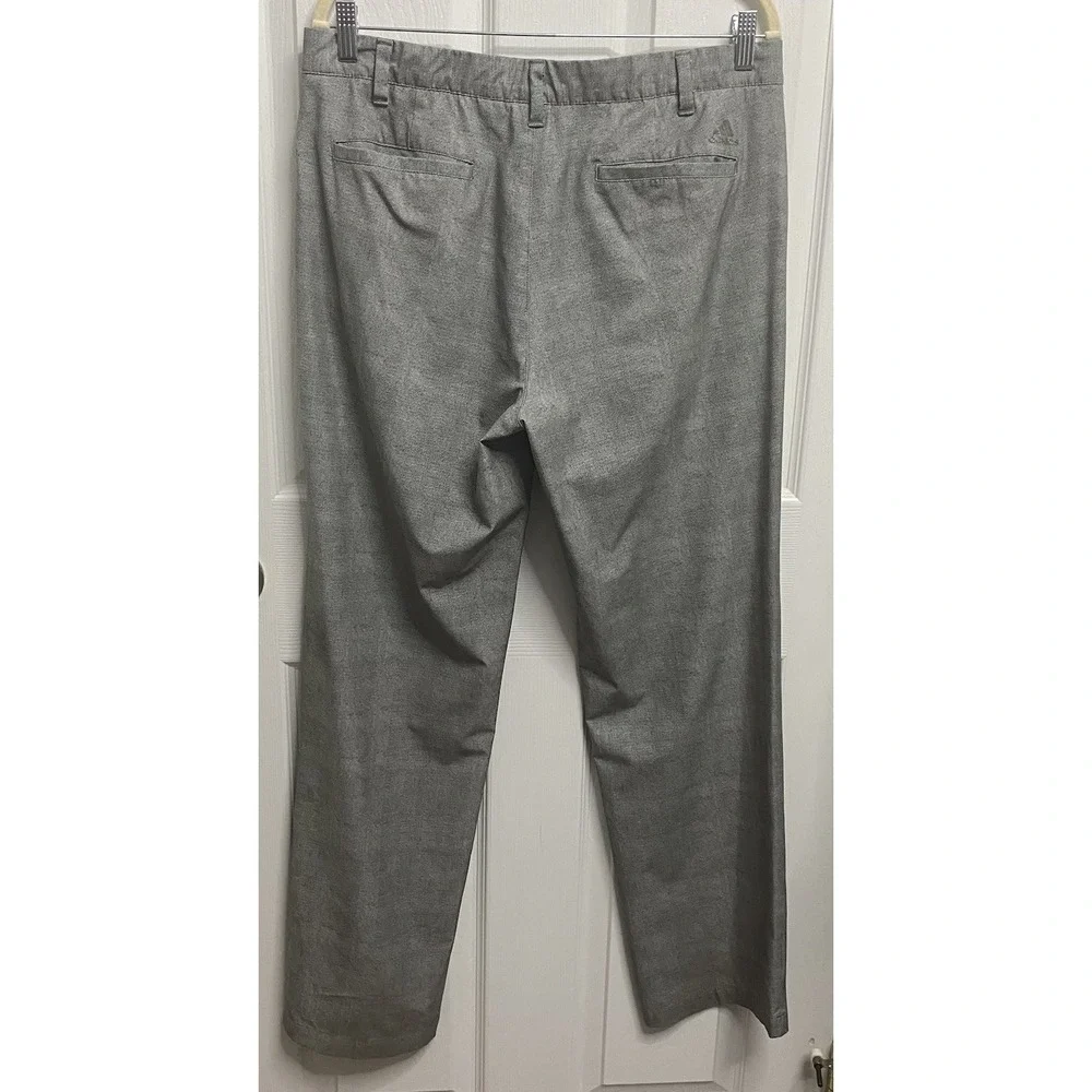 Adidas Men Golf Performance Stretch Pants Heather Gray Athletic Slack 34/32